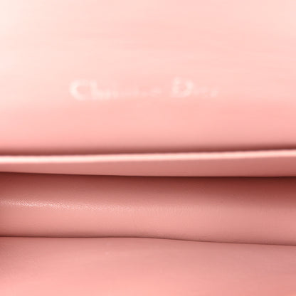 Christian Dior Patent Cannage Lady Dior Chain Wallet Rose Clair 5 of 9