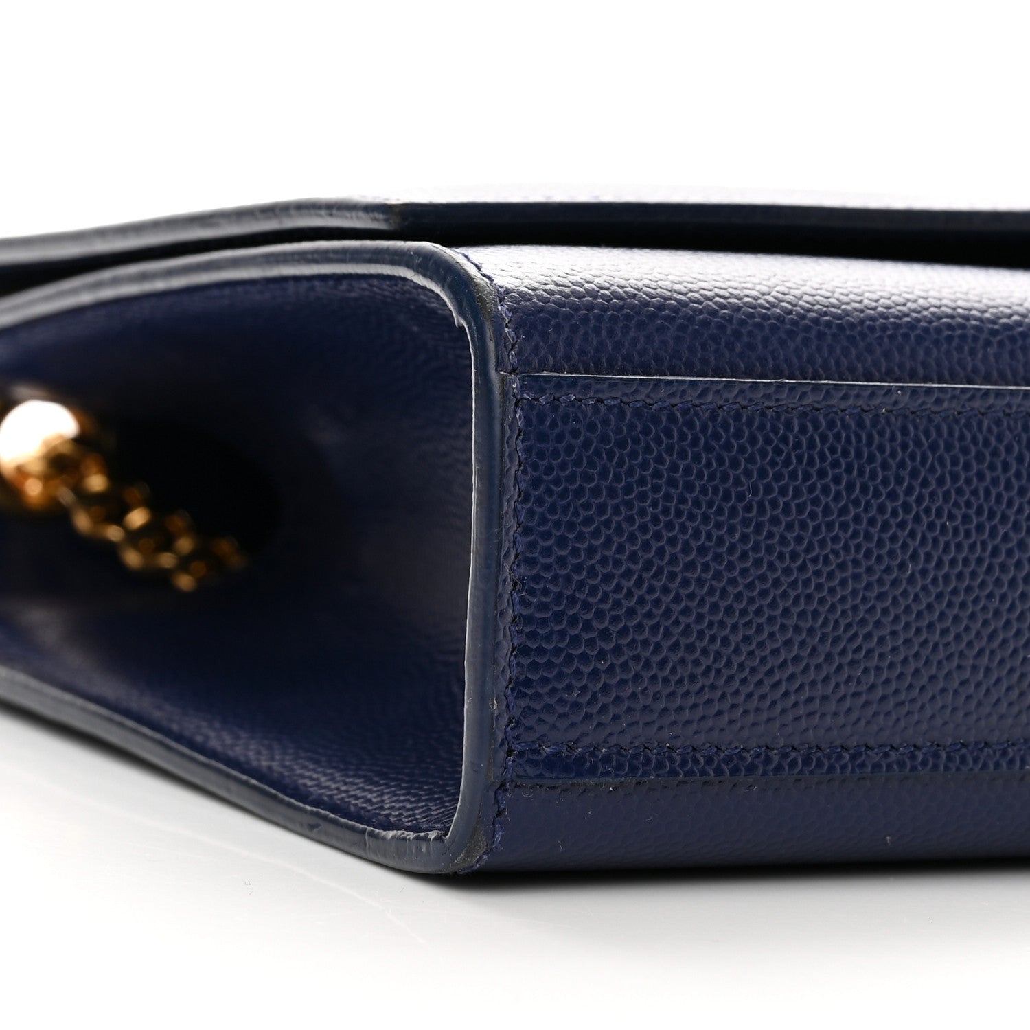 Saint Laurent Grain De Poudre Medium Classic Monogram Kate Satchel Flash Blue 7 of 9