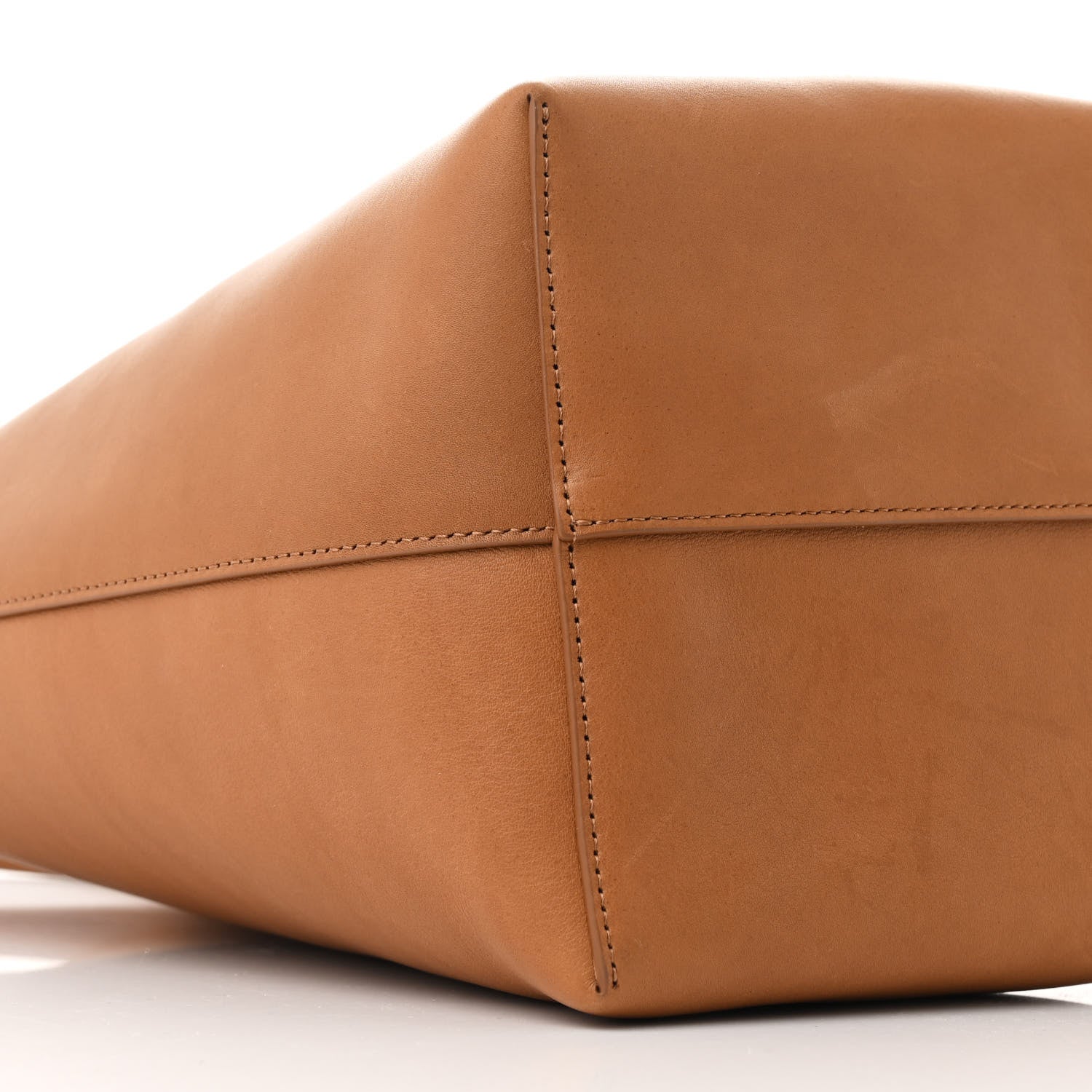 The Row Polished Saddle Calfskin Large N/S Park Tote French Beige 9 of 10