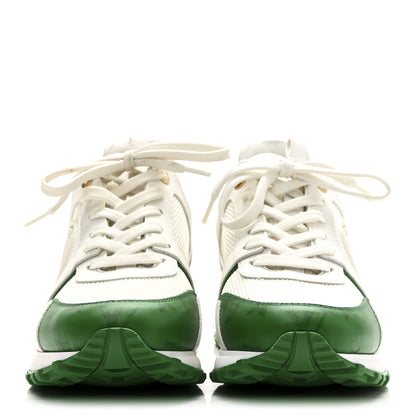 Louis Vuitton Calfskin Monogram Run Away Sneakers 37 White Green 3 of 12