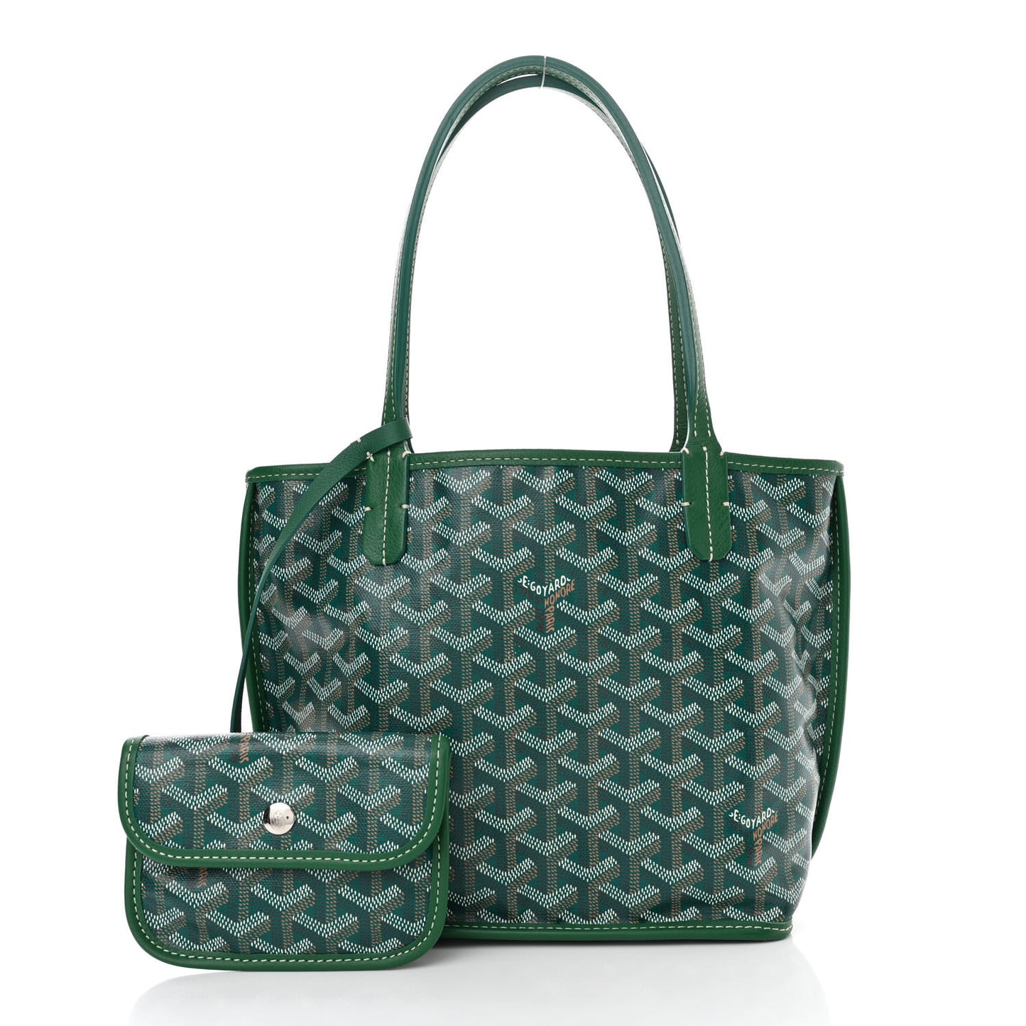 Goyardine Reversible Mini Anjou Green