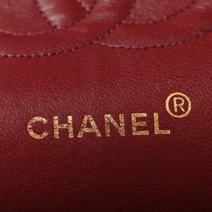 Chanel Lambskin Quilted Medium Double Flap Navy 6 of 9
