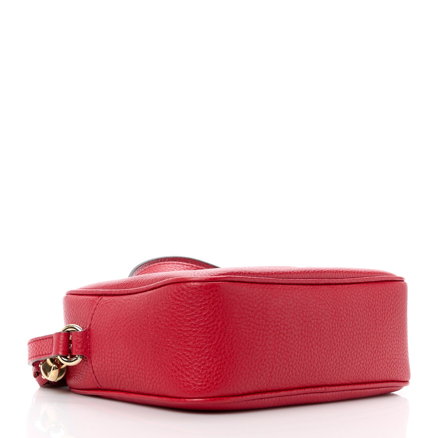 Pebbled Calfskin Small Soho Disco Bag Vibrant Red