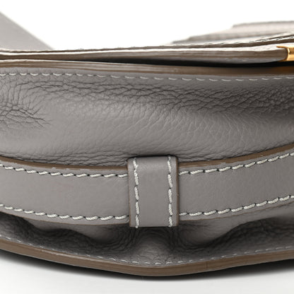 Chloe Calfskin Mini Marcie Round Crossbody Bag Cashmere Grey 9 of 10