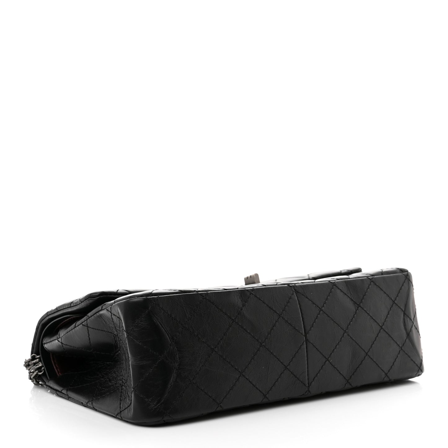 Aged Calfskin Quilted 2.55 Reissue 226 Flap Black