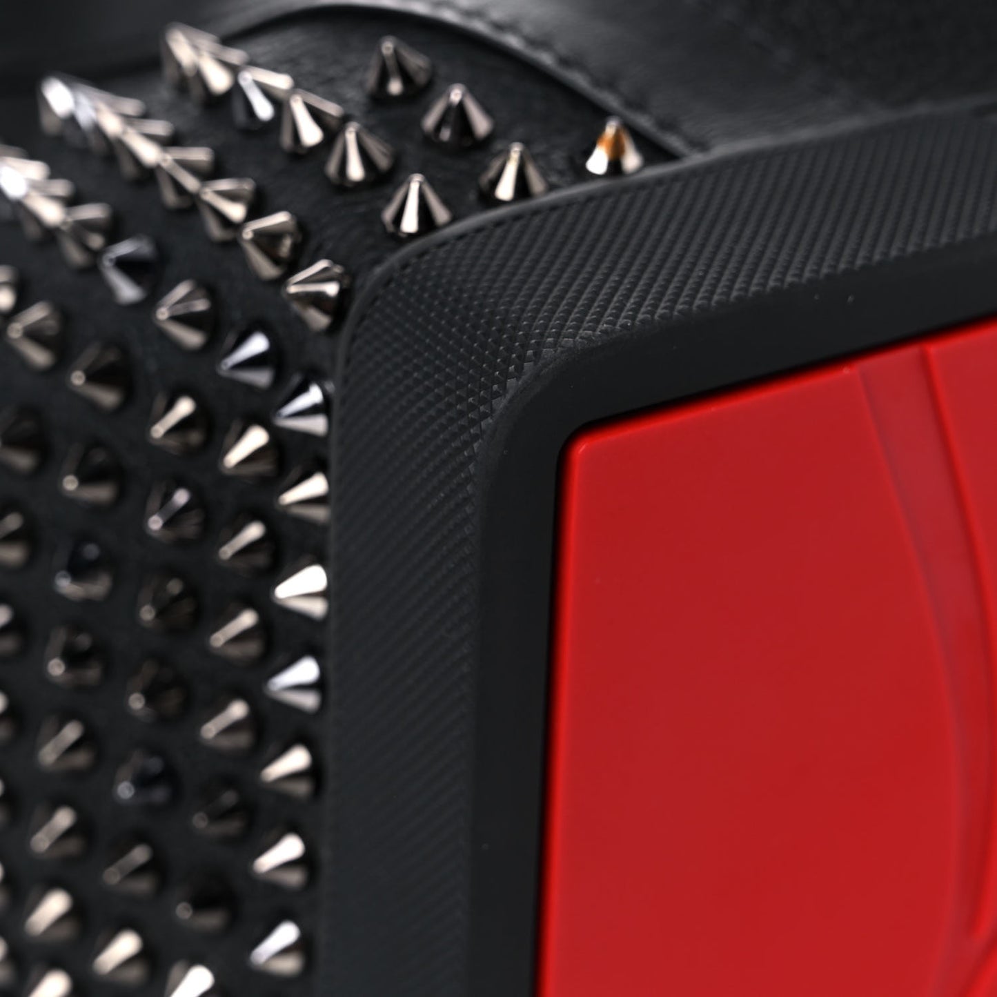 Calfskin Spiked Explorafunk Backpack Black