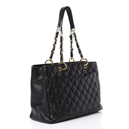 Chanel Caviar Quilted Grand Shopping Tote GST Black 2 of 16