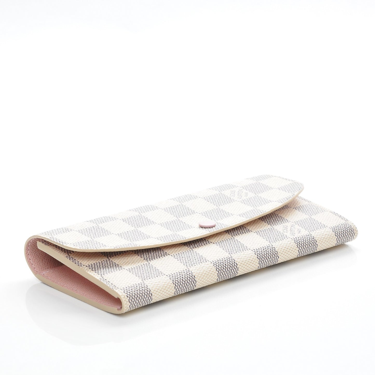 Damier Azur Emilie Wallet Rose Ballerine