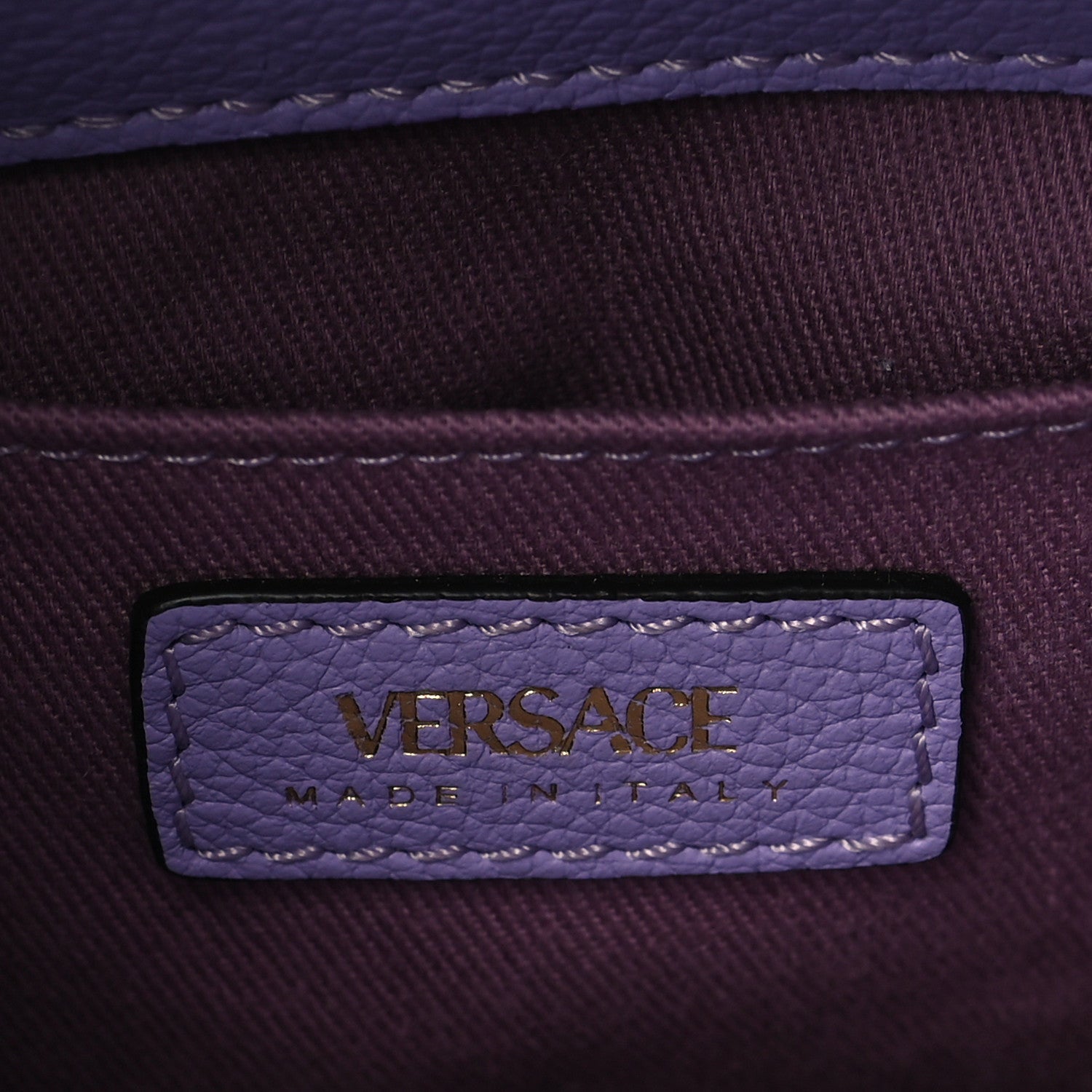 Versace Calfskin La Medusa Small Hobo Crossbody Lilac 5 of 5