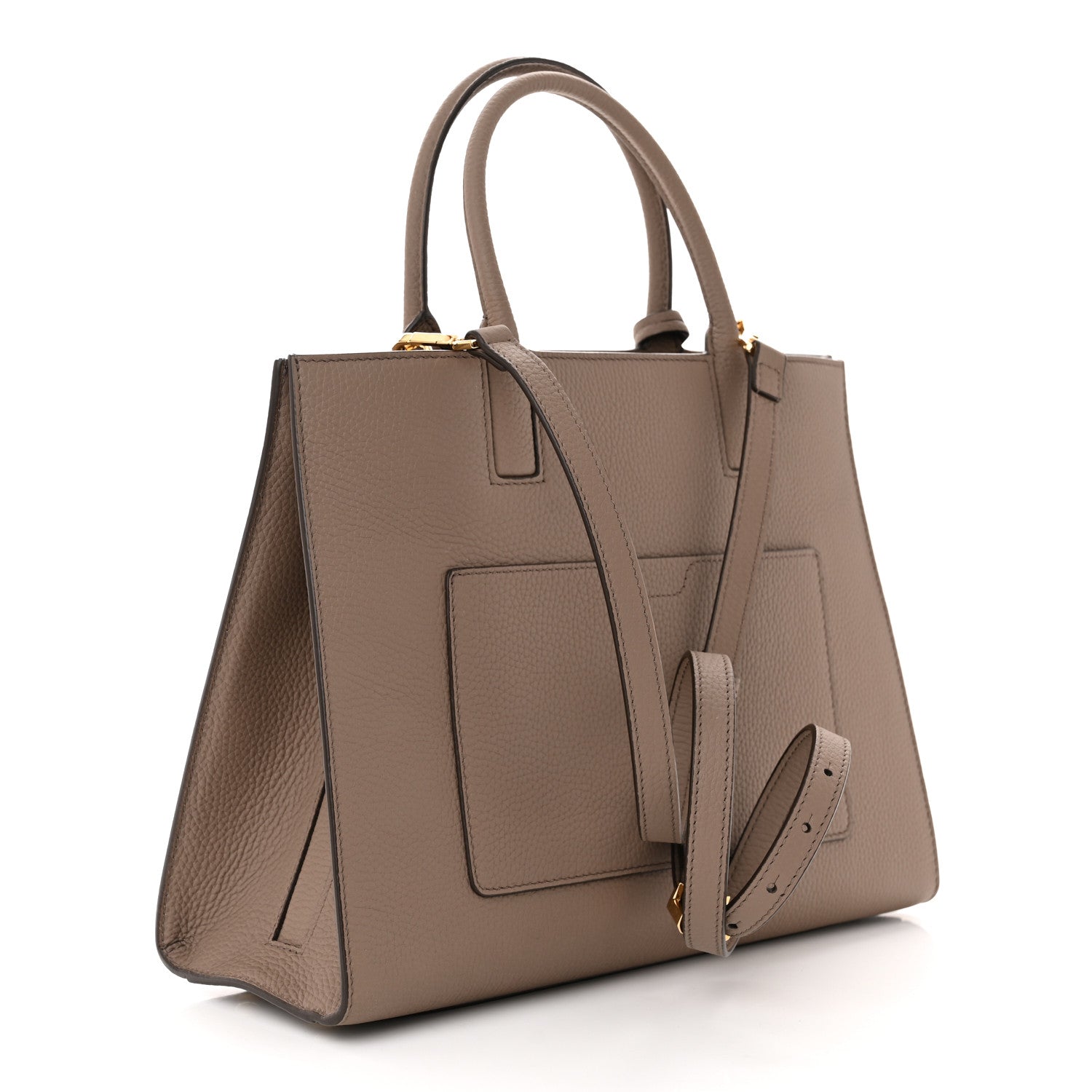 Burberry Grained Calfskin Small Frances Tote Light Saddle Brown 3 of 10