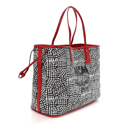 MCM Visetos Large Liz Reversible Shopper Tote Candy Red 5 of 16