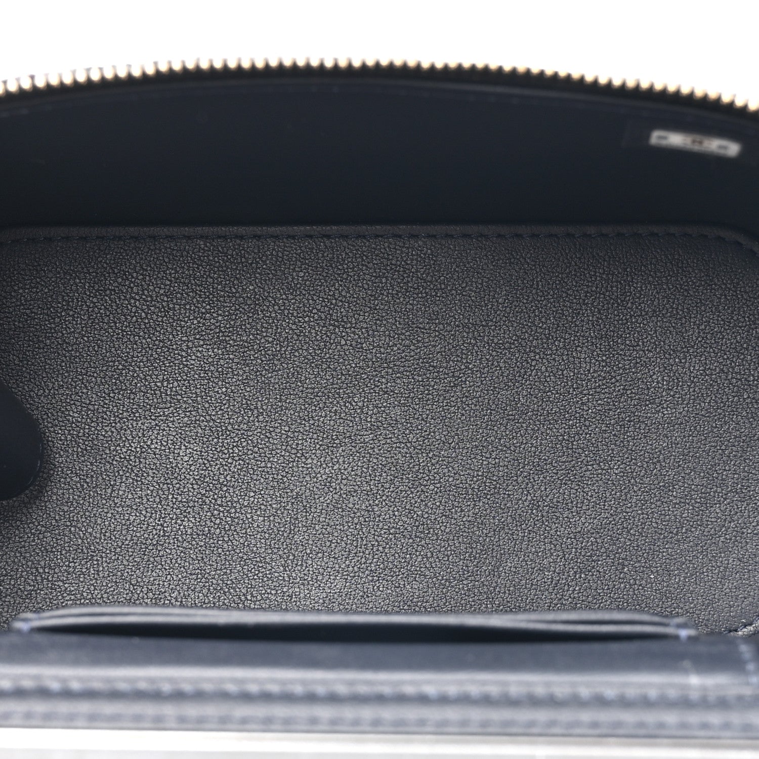 Chanel Wool Plaid Quilted Small Vanity Case With Chain Blue 4 of 10