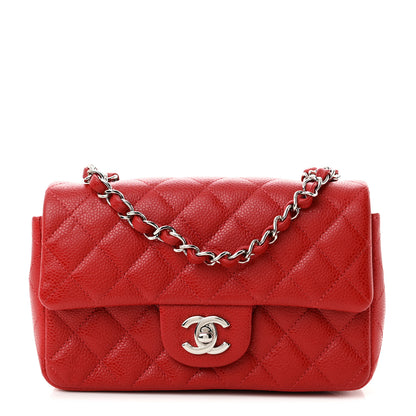 Chanel Caviar Quilted Mini Rectangular Flap Red 1 of 11