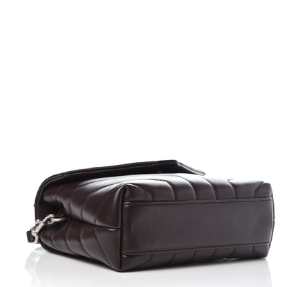 Saint Laurent Calfskin Y Quilted Monogram Toy Loulou Crossbody Bag Black Tulipe 4 of 7