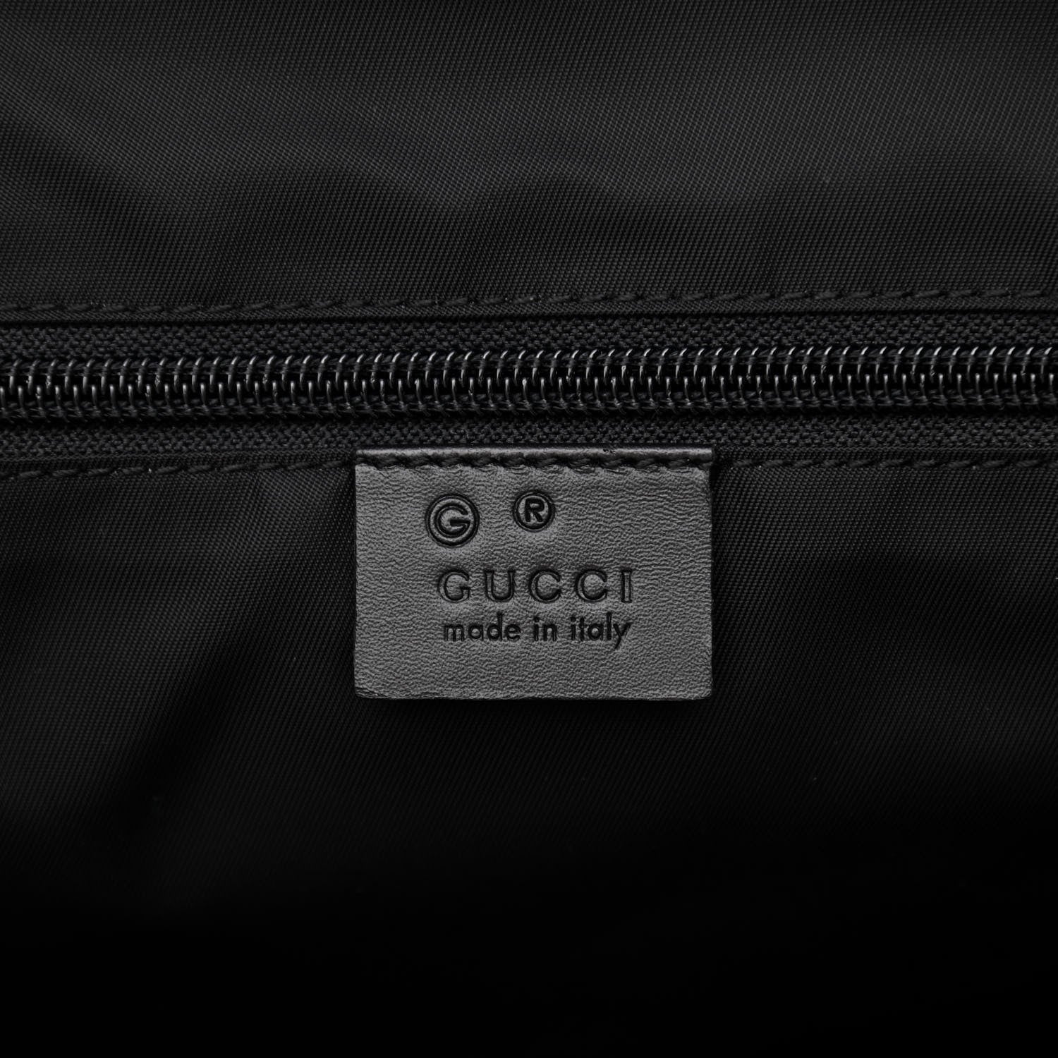 Gucci Techno Canvas Web Duffle Black 6 of 10