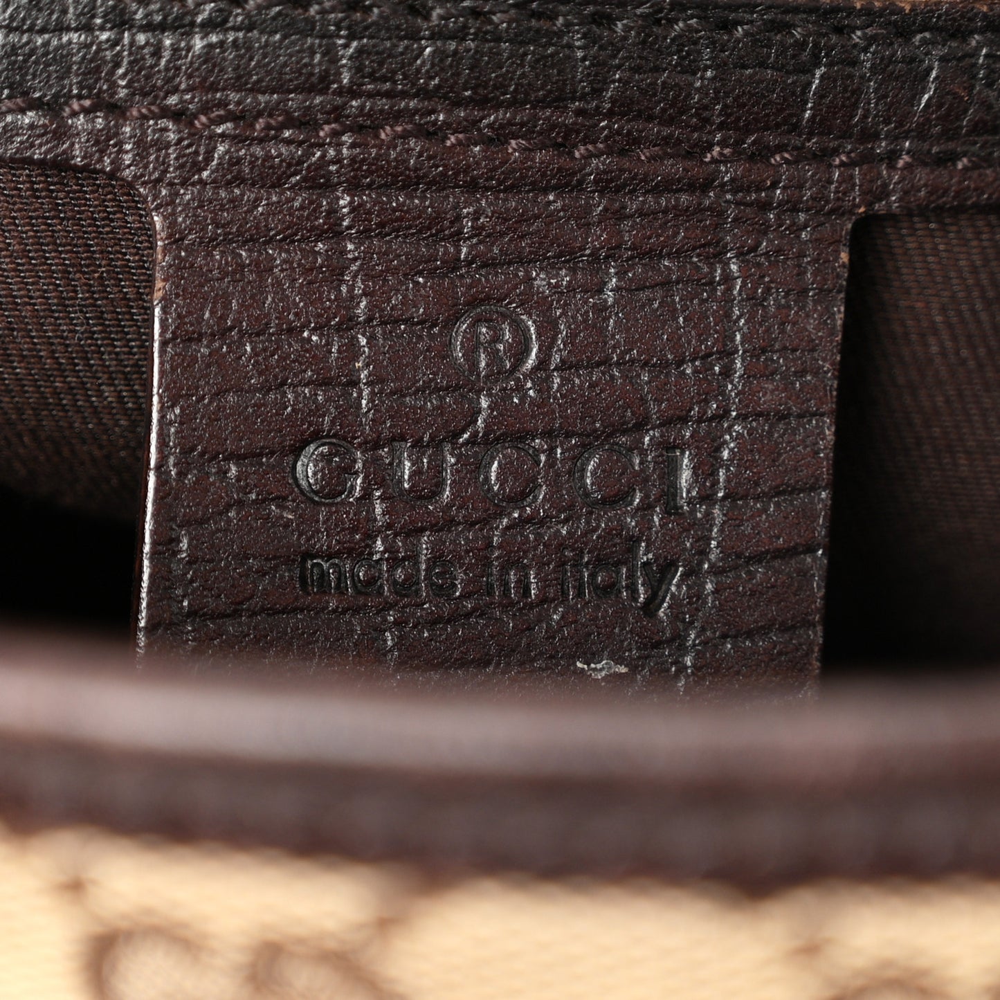 Monogram Bamboo Bullet Bag Dark Brown