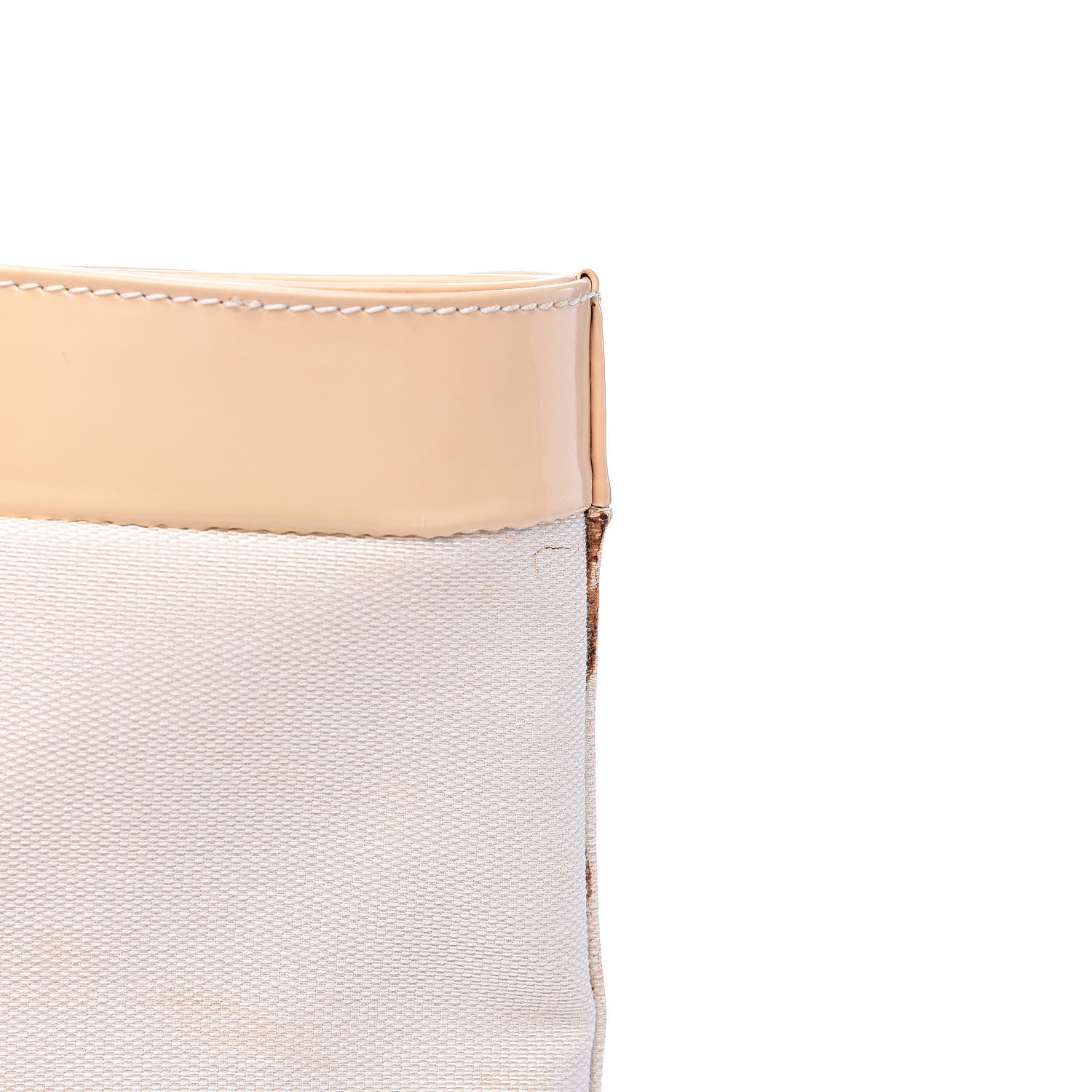 Gucci Canvas Patent Tote White 13 of 20