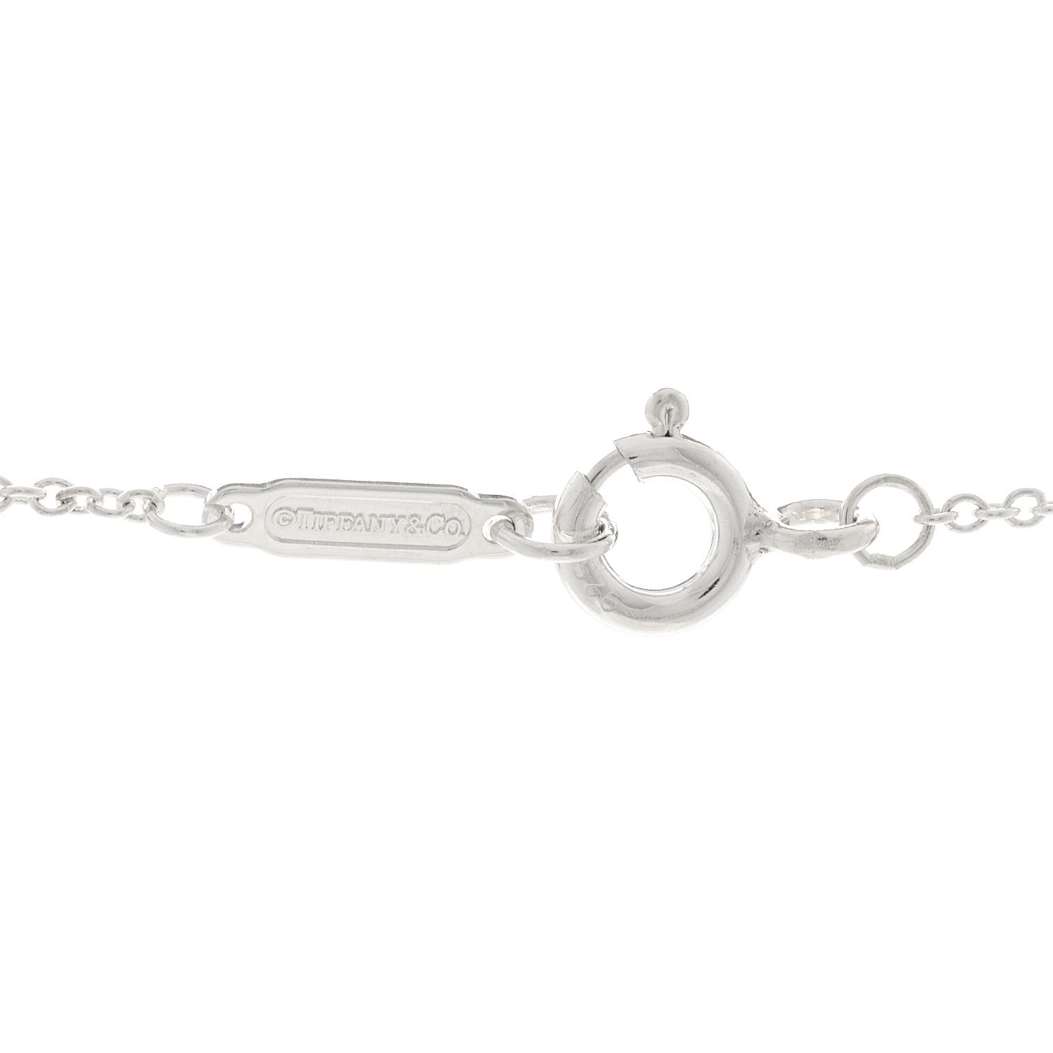 Tiffany Sterling Silver Rubedo 1837 Circles Pendant Necklace 5 of 5