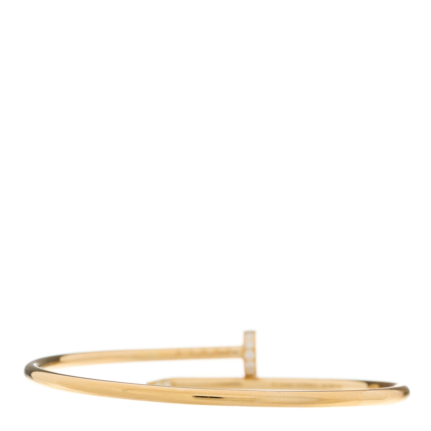 18K Yellow Gold Diamond Small Juste Un Clou Bracelet 15