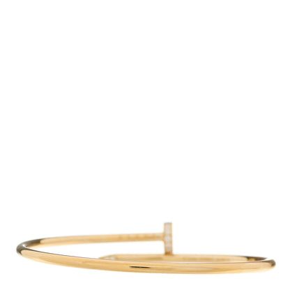 Cartier 18K Yellow Gold Diamond Small Juste Un Clou Bracelet 15 2 of 3