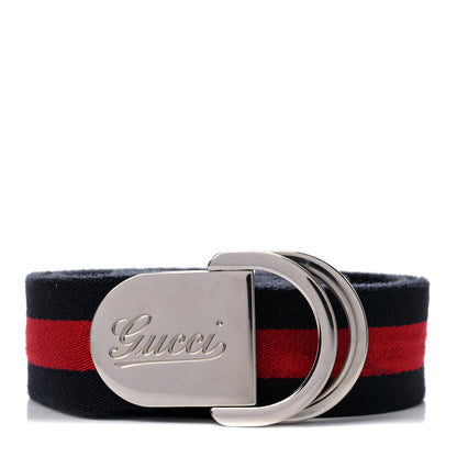 Gucci Nylon Buckle Web Belt 115 46 Red Blue 1 of 5