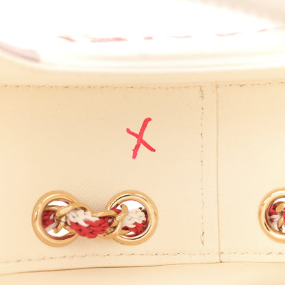 Chanel Lambskin Coco Lifesaver Round Bag Red White 11 of 12