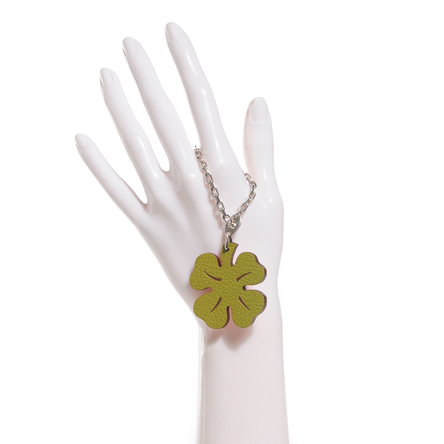 Chèvre Mysore Lucky Clover Key Chain Vert Anis Orange