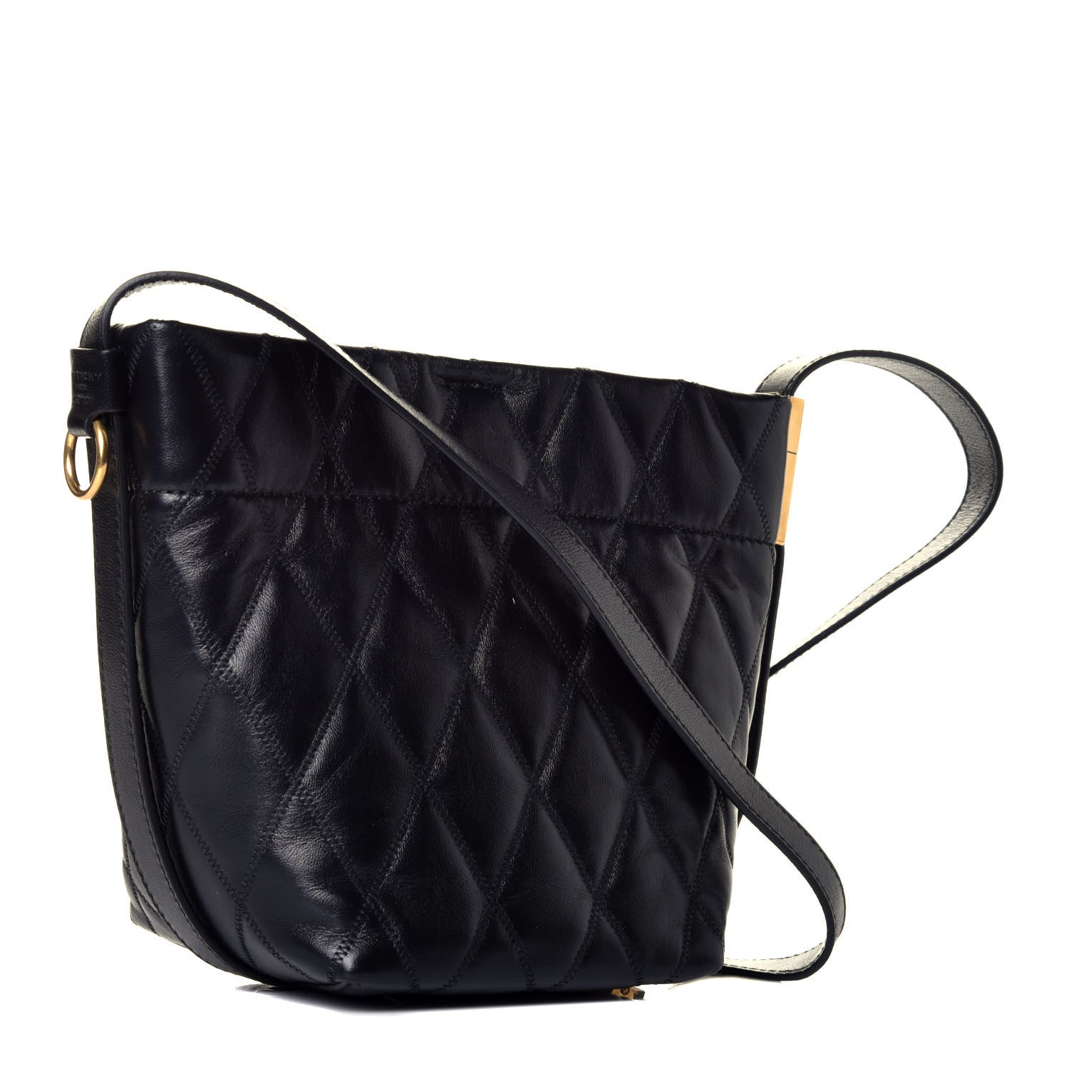 Givenchy Lambskin Quilted Mini GV Bucket Bag Black 3 of 9