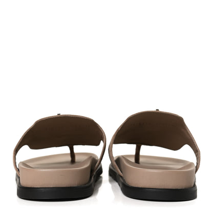 Hermes Suede Goatskin Womens Empire Sandals 41 Beige Sable 6 of 11