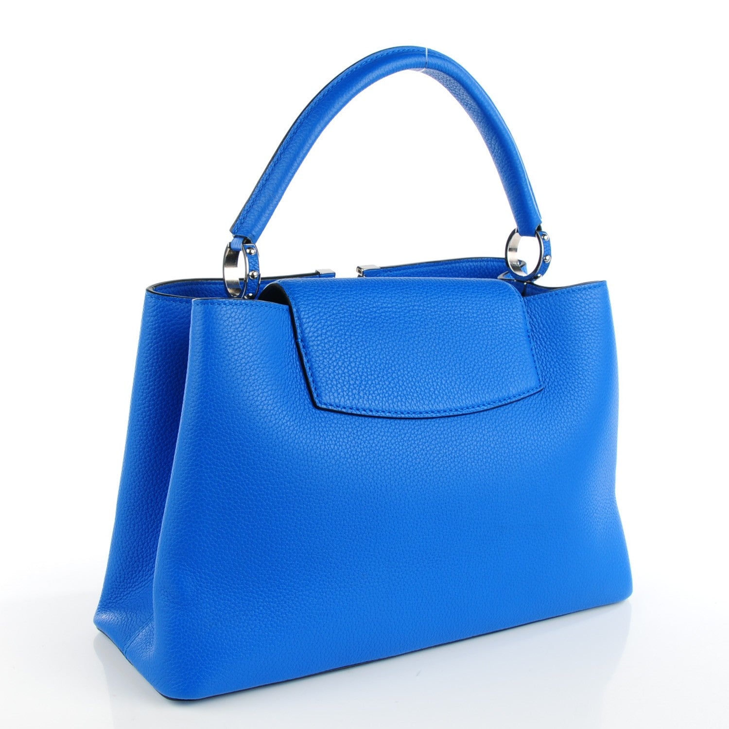 Louis Vuitton Taurillon Capucines MM Outremer 3 of 7