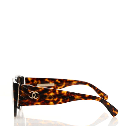 Chanel Acetate Polarized Oval Sunglasses 5411 Brown 3 of 8