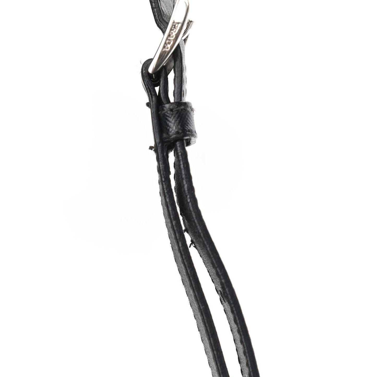 Saffiano Tessuto Nylon Crossbody Bag Black