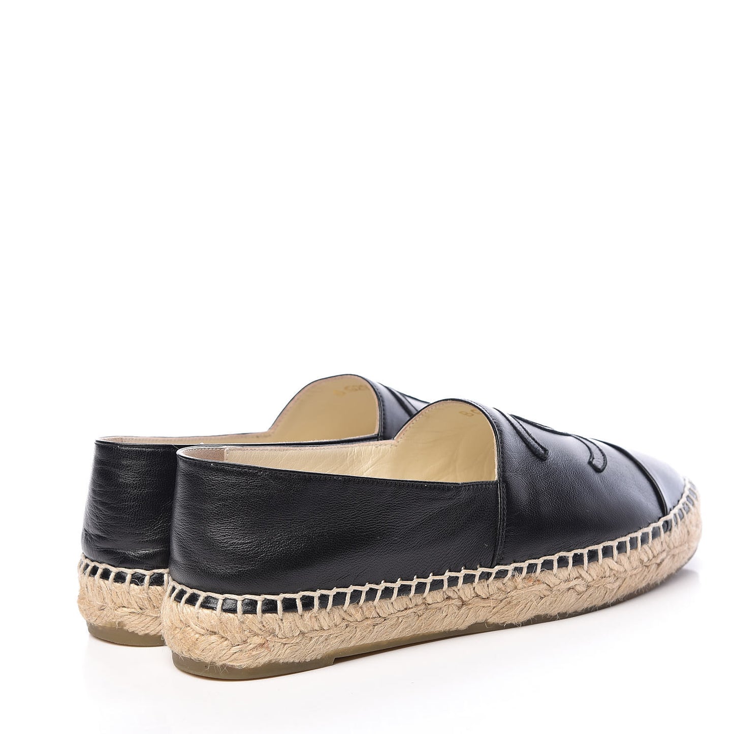 Lambskin CC Espadrilles 35 Black