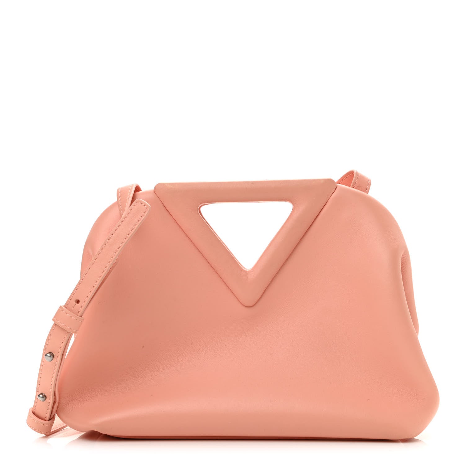 Bottega Veneta Calfskin Small The Point Triangle Bag Peachy 1 of 14