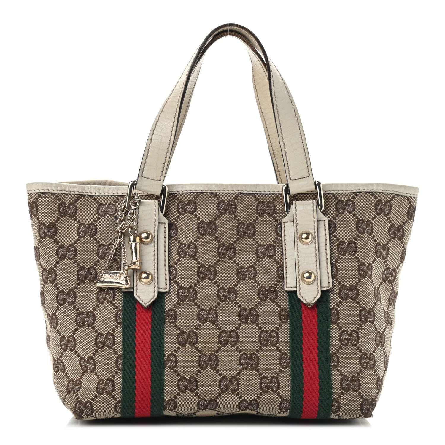 Gucci Monogram Small Jolicoeur Tote White 1 of 16