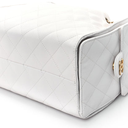 Chanel Caviar Quilted Small Chanel 25 Handbag White 10 of 12
