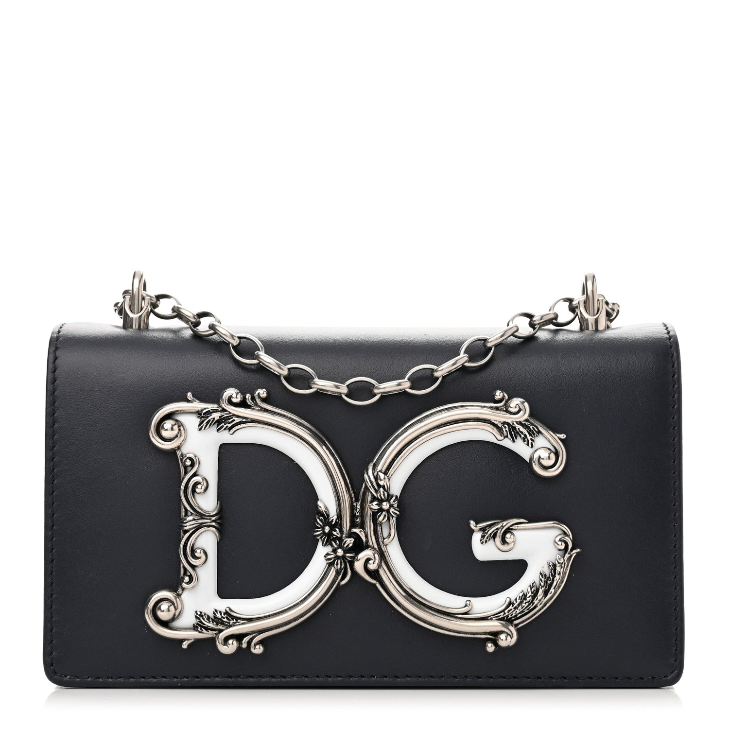 Dolce & Gabbana Nappa DG Girls Crossbody Phone Case Navy 1 of 11