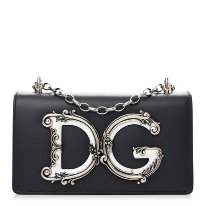 Dolce & Gabbana Nappa DG Girls Crossbody Phone Case Navy 1 of 11