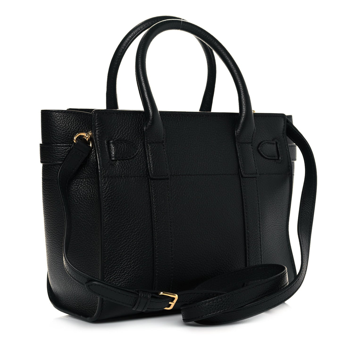 Small Classic Grain Mini Zipped Bayswater Black