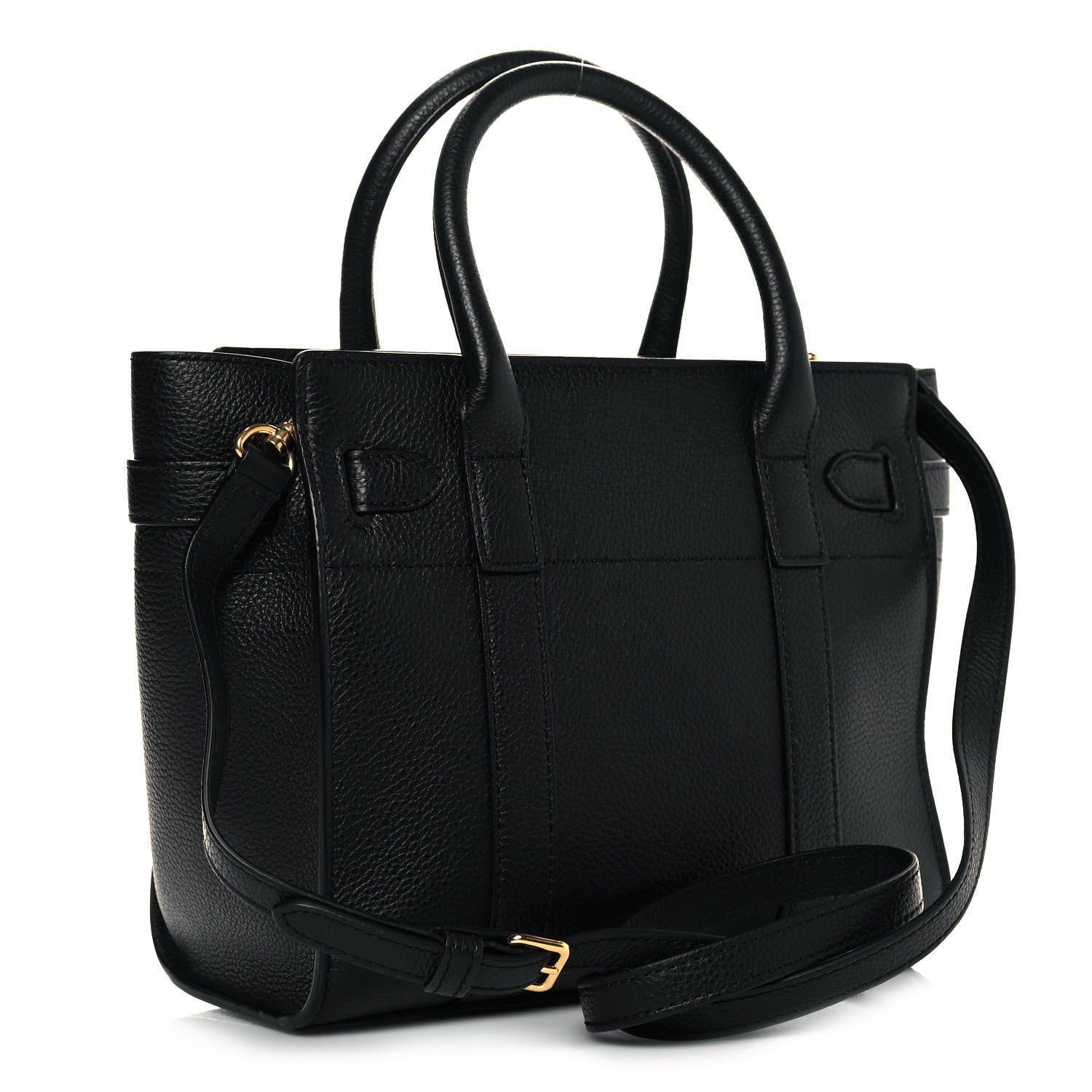 Mulberry Small Classic Grain Mini Zipped Bayswater Black 4 of 9