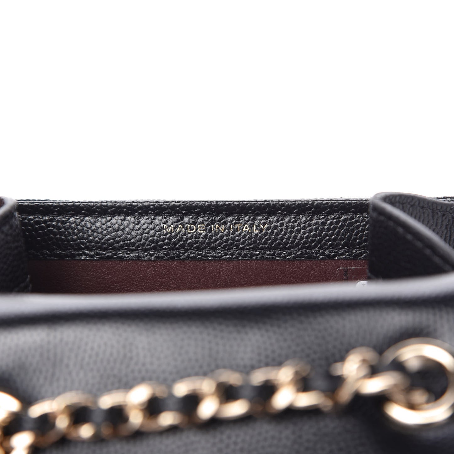 Caviar Quilted Classic Phone Holder Black