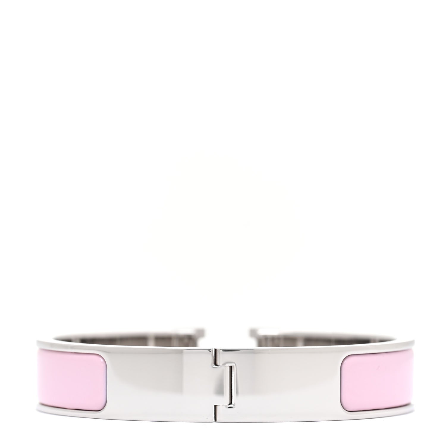 Hermes Enamel Narrow Clic Clac H Bracelet PM Sugar Pink 5 of 12