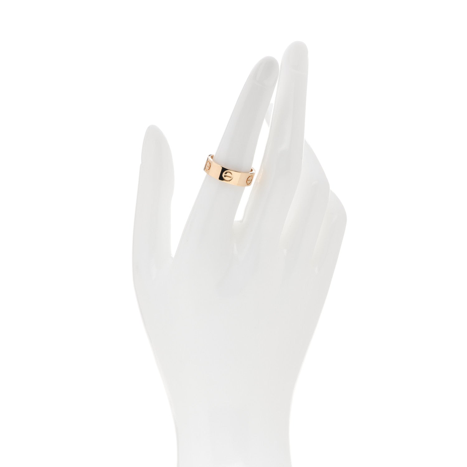 Cartier 18K Yellow Gold 5.5mm LOVE Ring 53 6.5 2 of 4