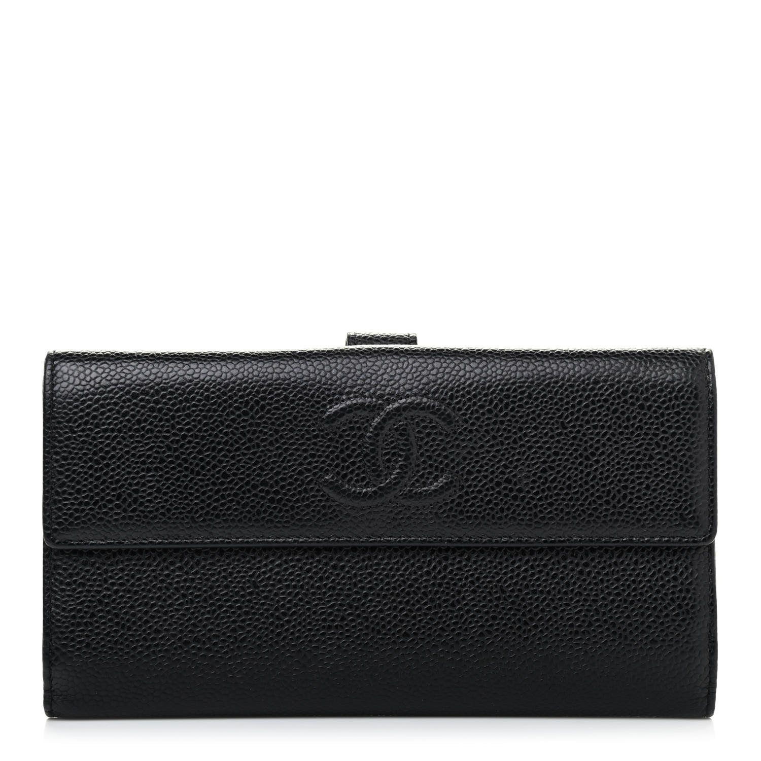 Chanel Caviar Timeless CC French Long Wallet Black 1 of 4