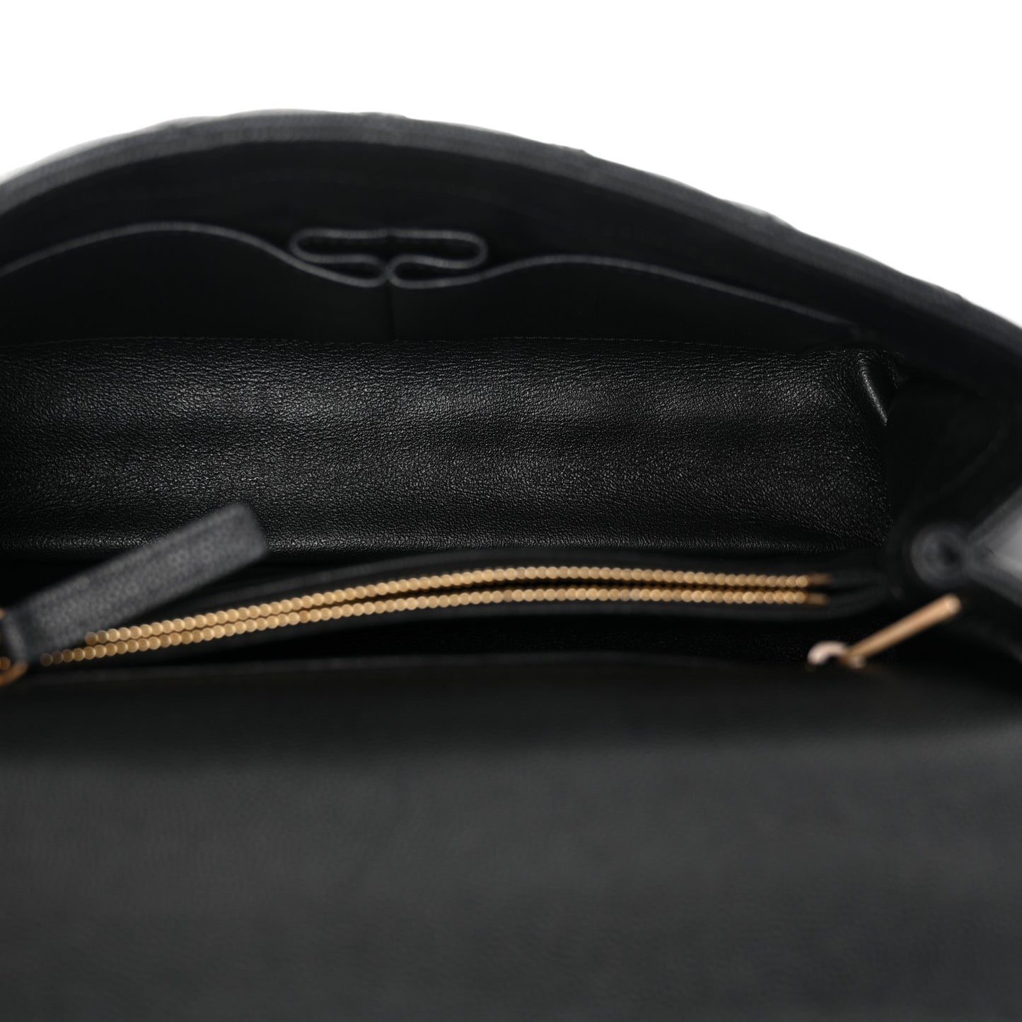 Caviar Lizard Quilted Small Coco Handle Flap Black