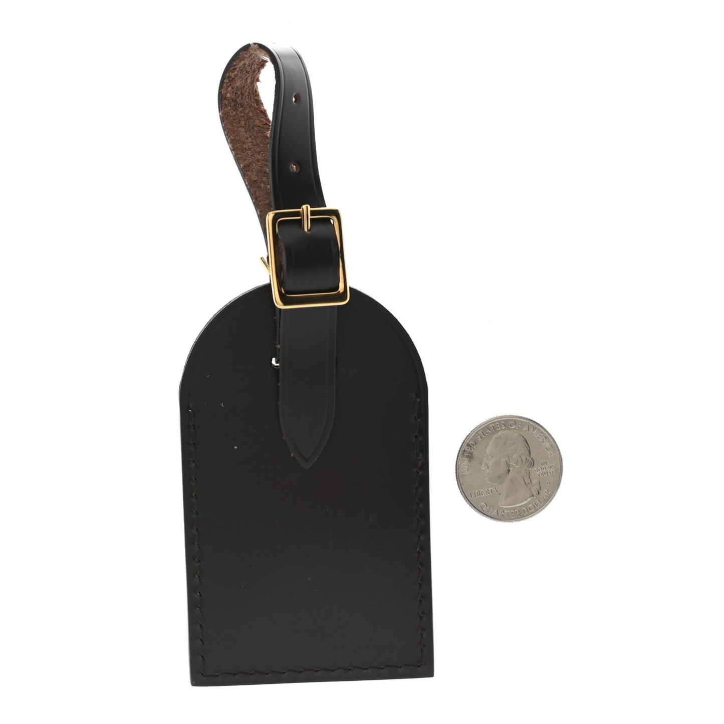 Calfskin Luggage Tag Ebene
