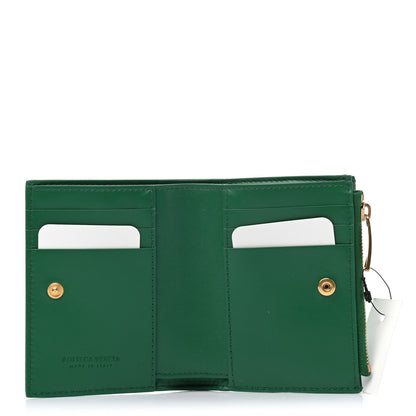 Bottega Veneta Nappa Intrecciato Bifold Zip Wallet Racing Green 5 of 7
