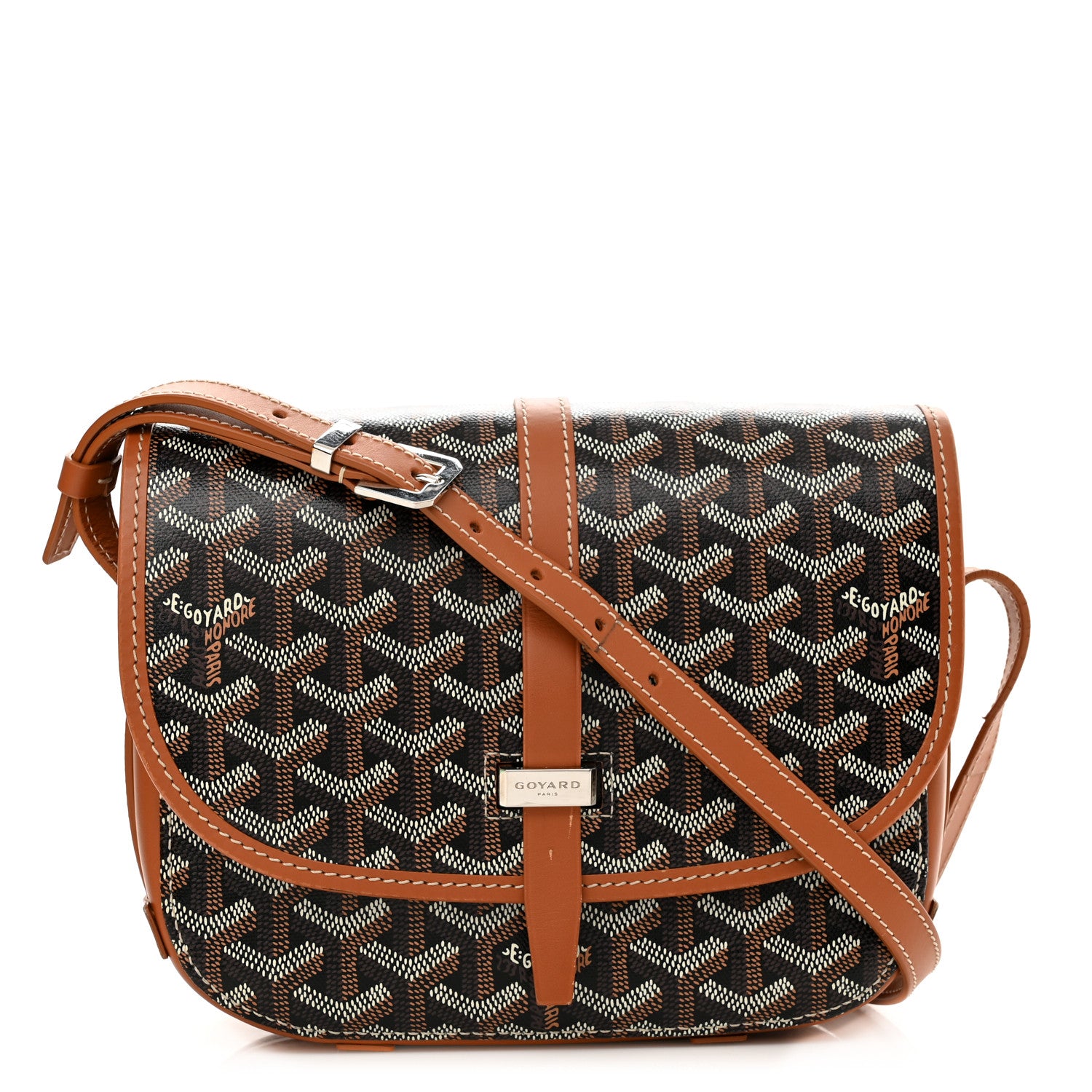 Goyard Goyardine Belvedere II PM Messenger Bag Black Gold 1 of 15
