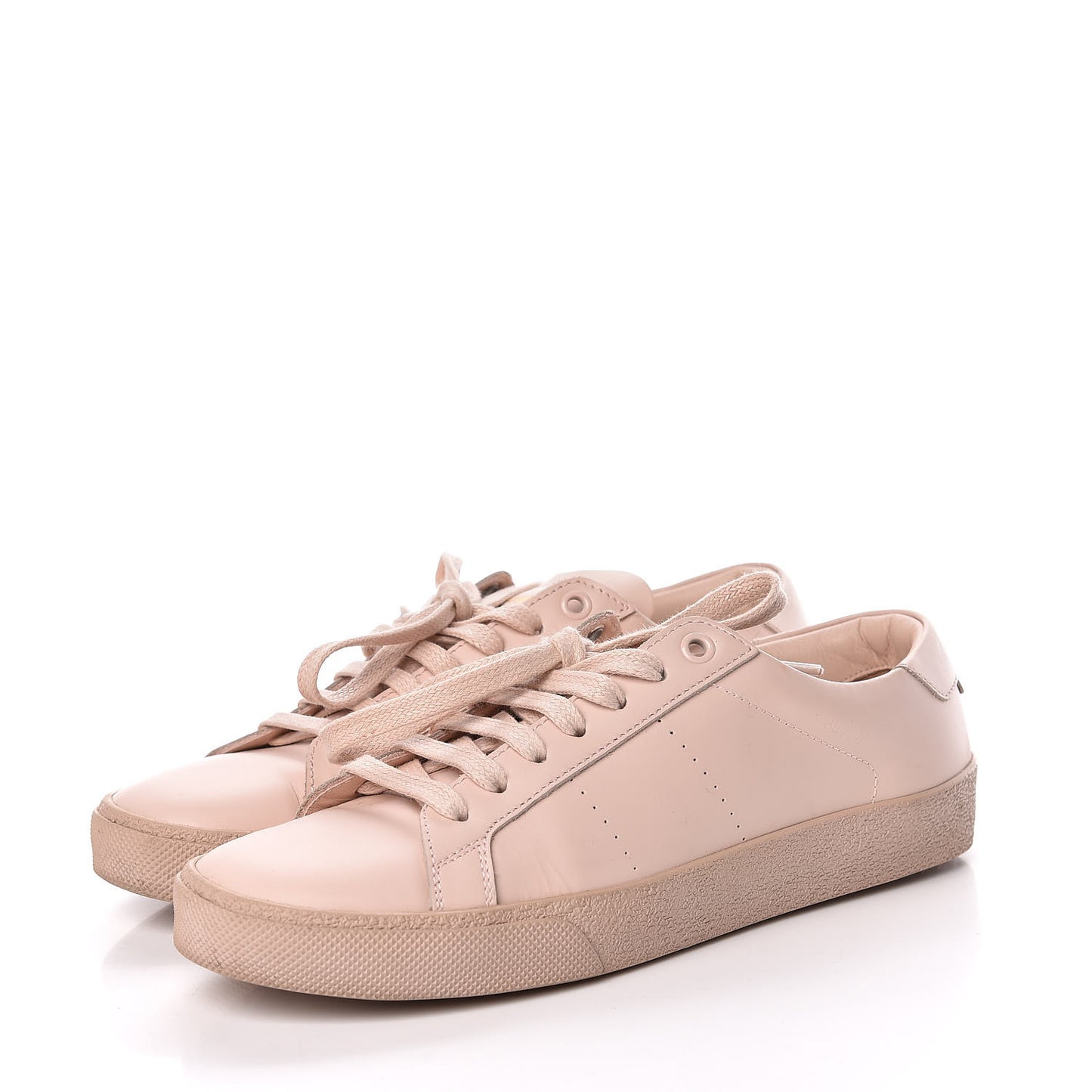 Calfskin Womens Signature Court SL/06 Sneakers 37 Light Pink