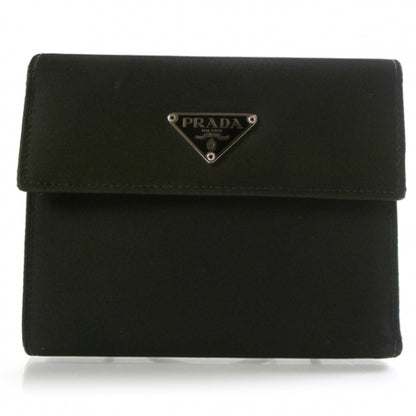 Prada Nylon Bi-Fold Wallet Black 1 of 8